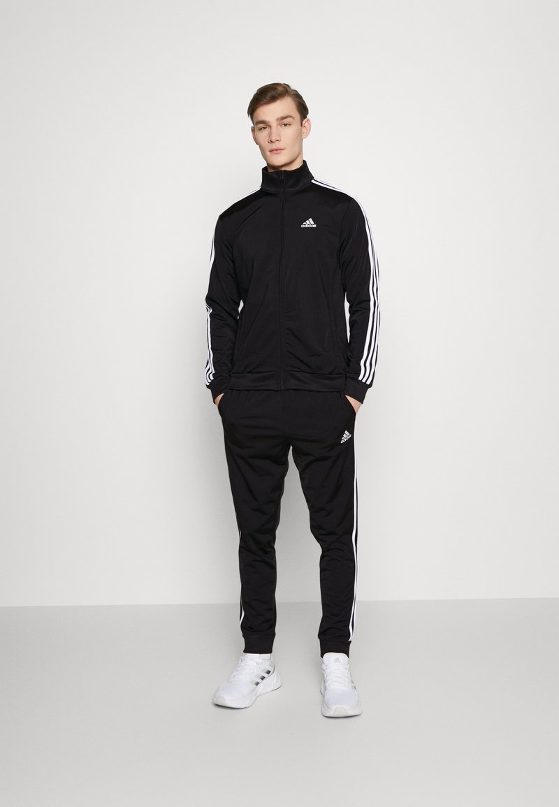 adidas Sportswear HOODED TRACKSUIT - Tracksuit - black - Zalando.de