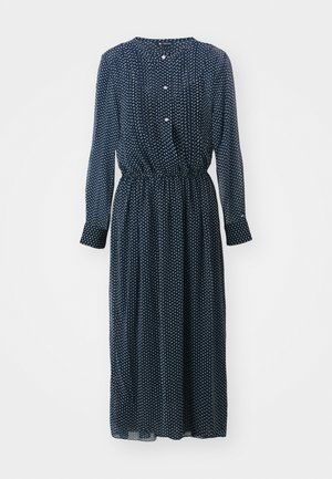 Tommy Jeans STAR PLEAT MIDI DRESS - Jurk - navy