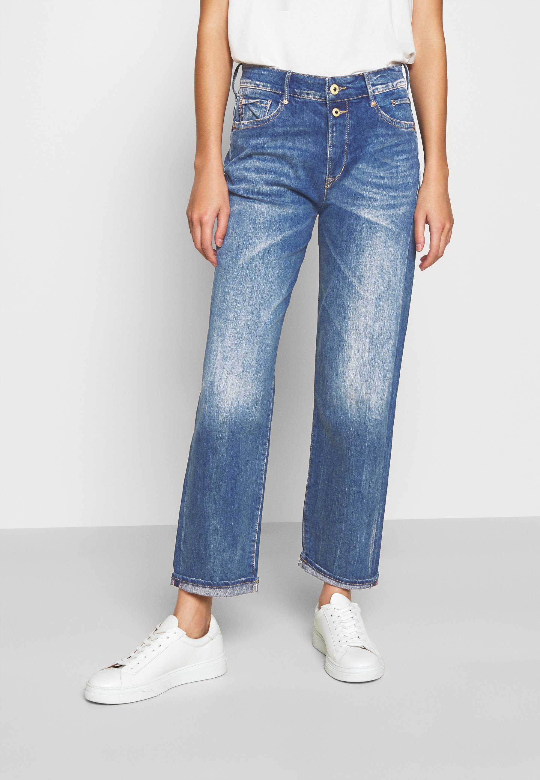Le Temps Des Cerises Straight leg jeans - blue/Stoneblue - Zalando.nl
