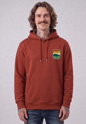 watapparel, GOOD VIBE UNISEX - Hoodie - earthy red