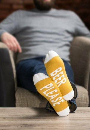Clark Crown UNDER-STATEMENT MIT WITZIGEN SPRÜCHEN - Socken - beer please