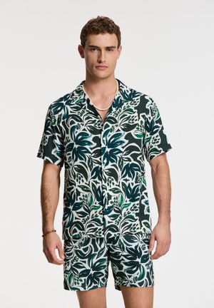 LEAFS - Shirt - green floral leaves