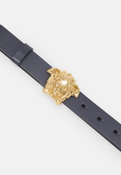 Versace BELT UNISEX - Pásek - navy/oro