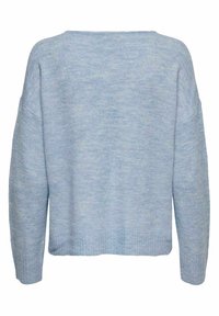 JDY JDYELANORA L/S V-NECK NOOS - Jumper - light blue