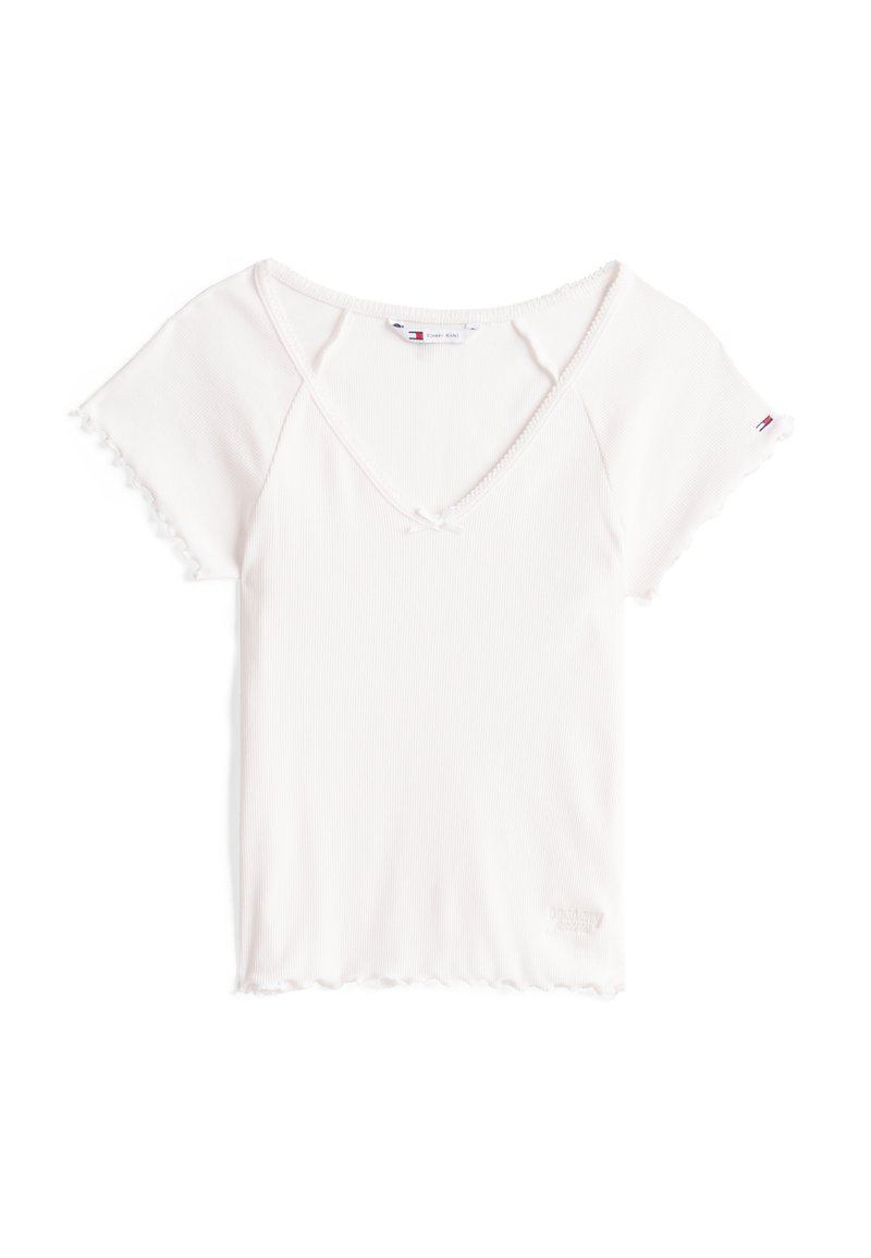 Tommy Jeans T-shirt basic wit Tommy Jeans T-shirt basic wit