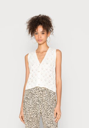JDYLUCINDA BUTTON VEST - Kofta - cloud dancer