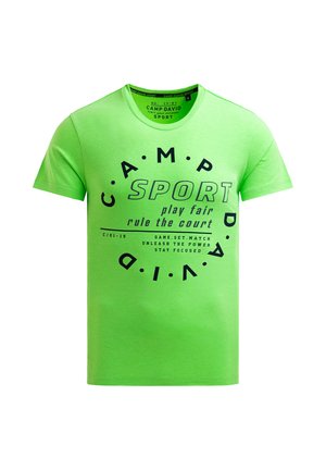 Camp David, CAMP DAVID T-SHIRT MIT LOGO ARTWORK - Camiseta estampada - tech green