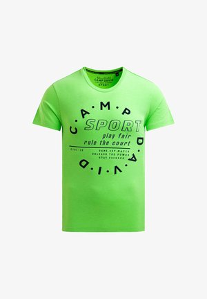 Camp David, CAMP DAVID T-SHIRT MIT LOGO ARTWORK - Camiseta estampada - tech green