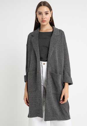 PCDORITA COATIGAN - Abrigo corto - dark grey melange