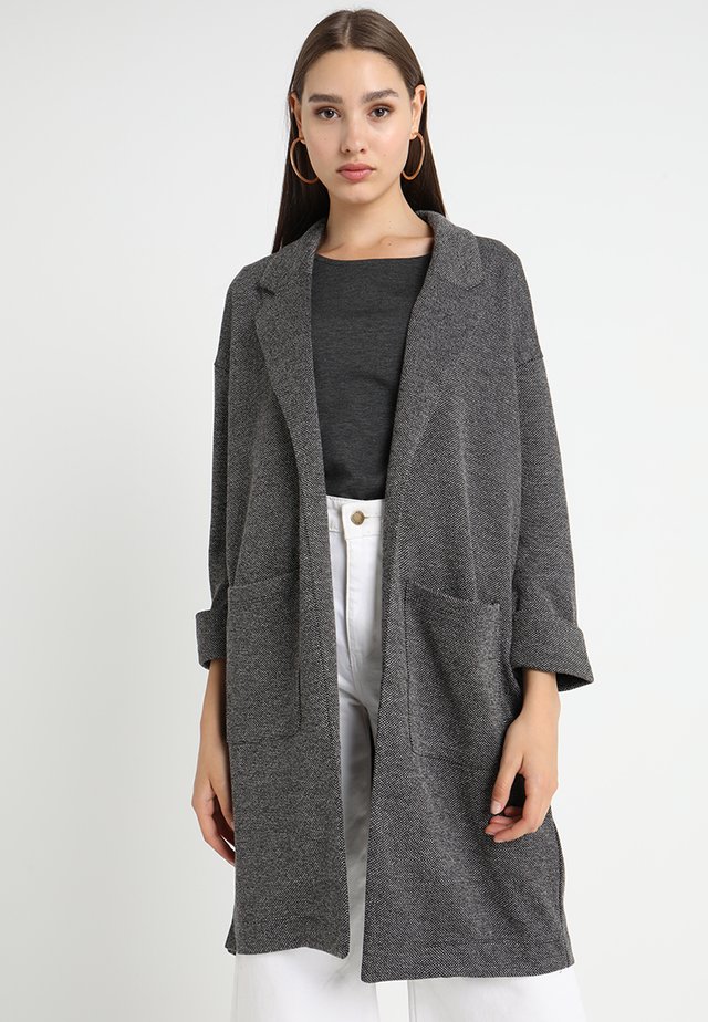 PCDORITA COATIGAN - Kurzmantel - dark grey melange