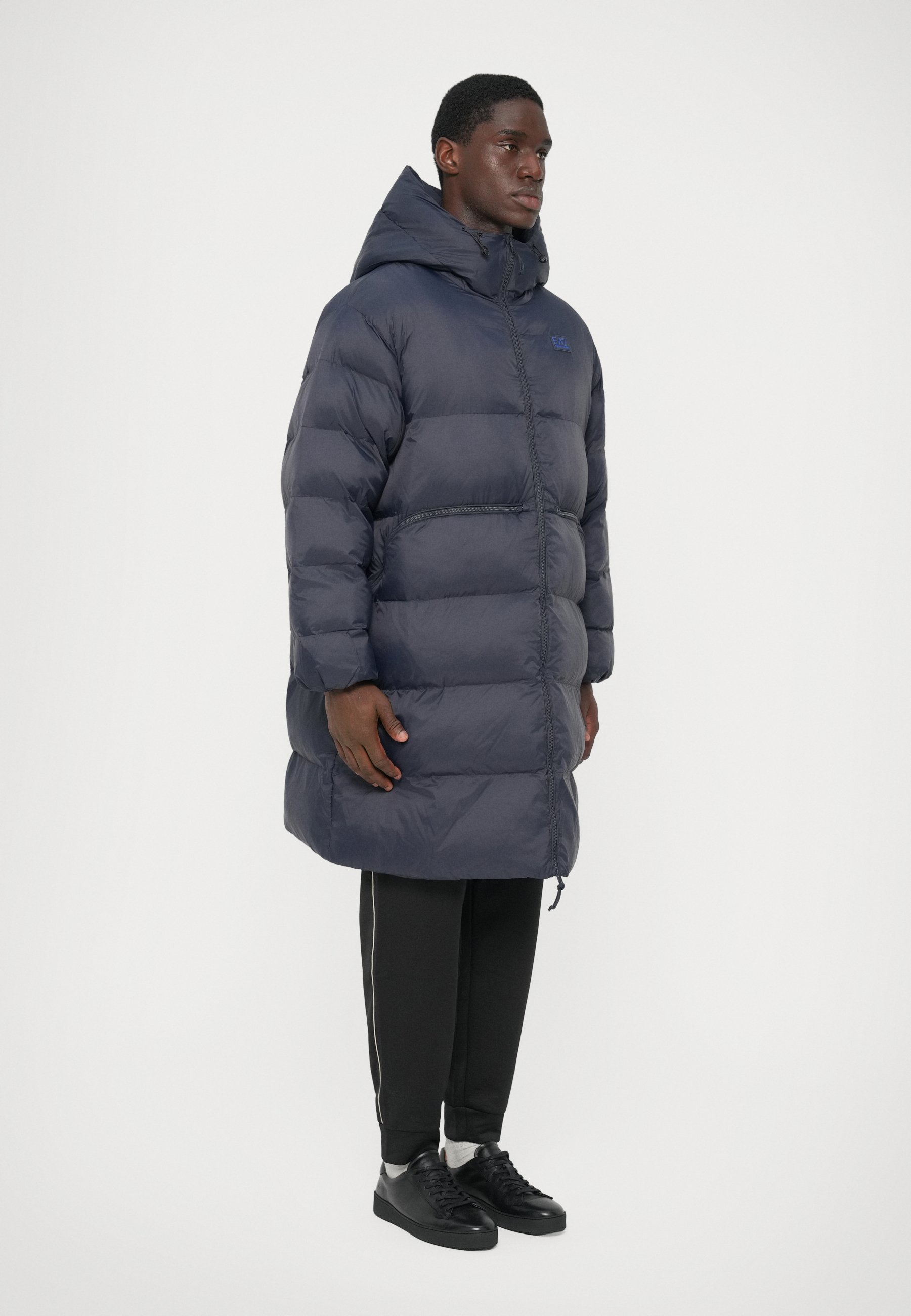 EMPORIO ARMANI Duffel Coat archive早い者勝ち！ EA7 Emporio Armani MOUNTAIN POLAR BIG LOGO - Winter coat - blue