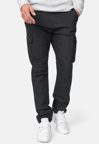 INDICODE JEANS - Cargohose - black Thumbnail-Bild 1