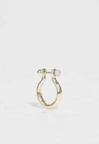 BALL EARRING SMALL HOOP - Einzelner Ohrring - yellow gold-colored/white gold-colored