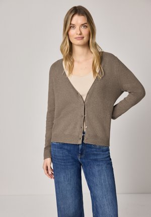 Street One KUSCHELIGER V-NECK - Cardigan - braun
