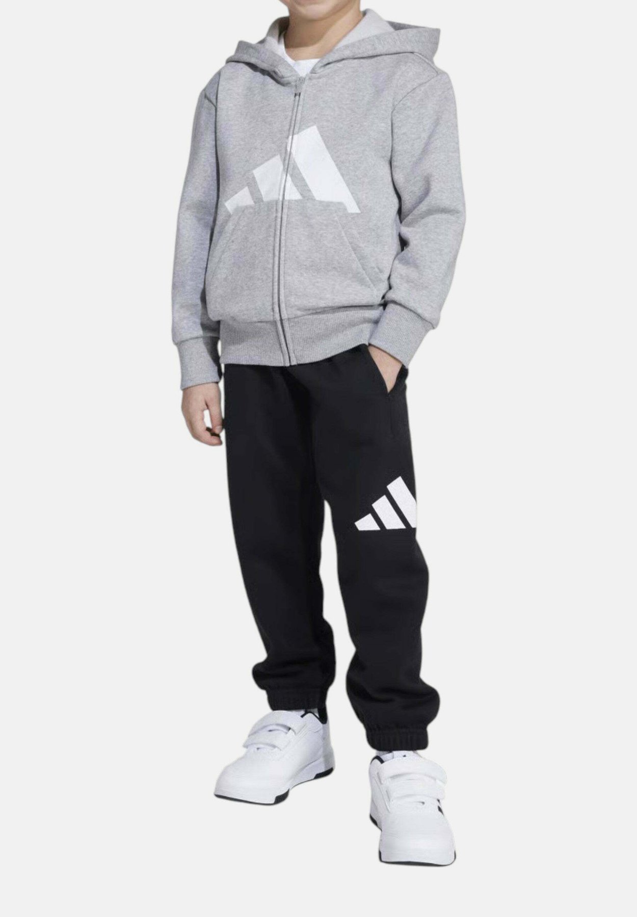 adidas LK BL FL FZ TS SET - Chándal - mottled light grey