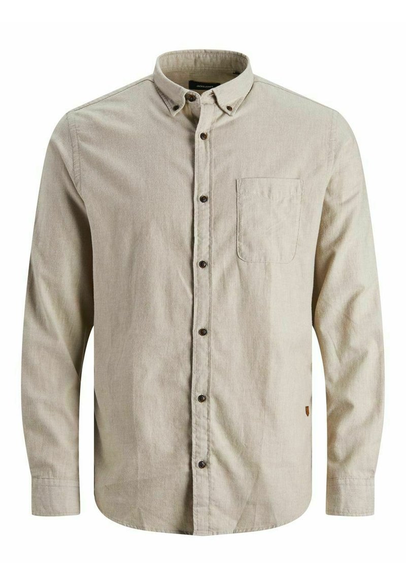 Jack & Jones JJECLASSIC HEATHER Camisa elegante - oatmeal/beige - Zalando.es