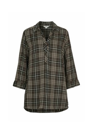 Cellbes of Sweden, WOVEN TUNIC WITH POCKETS - Tunika - brown checked