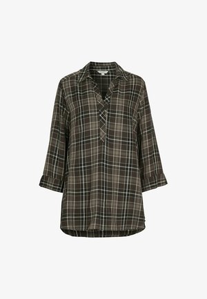 Cellbes of Sweden, WOVEN TUNIC WITH POCKETS - Tunic - brown checked