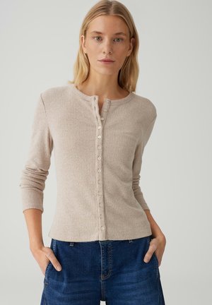 LANGARM SALTUS - Strickjacke - salted caramel