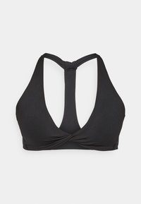 PURELUXE PLUNGE LOW IMPACT BRA - Light support sports bra - black