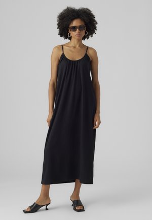 Vero Moda, LUNA SINGLET ANKLE DRESS - Maxikjoler - black