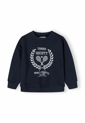 PRINTED CREW NECK LONG SLEEVE - Sweatshirt - navy