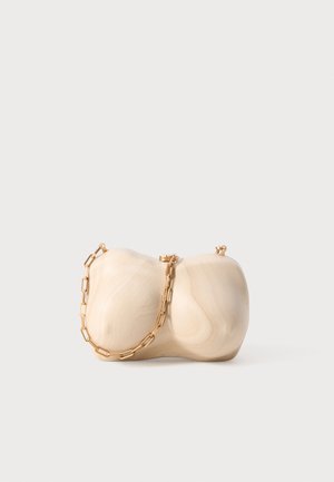 REINA CLUTCH - Pikkulaukku - brushed brass