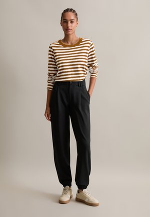 CREWNECK SLUB YD - Long sleeved top - medium brown