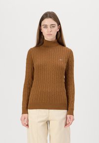 GANT TURTLENECK - Pullover - cacao