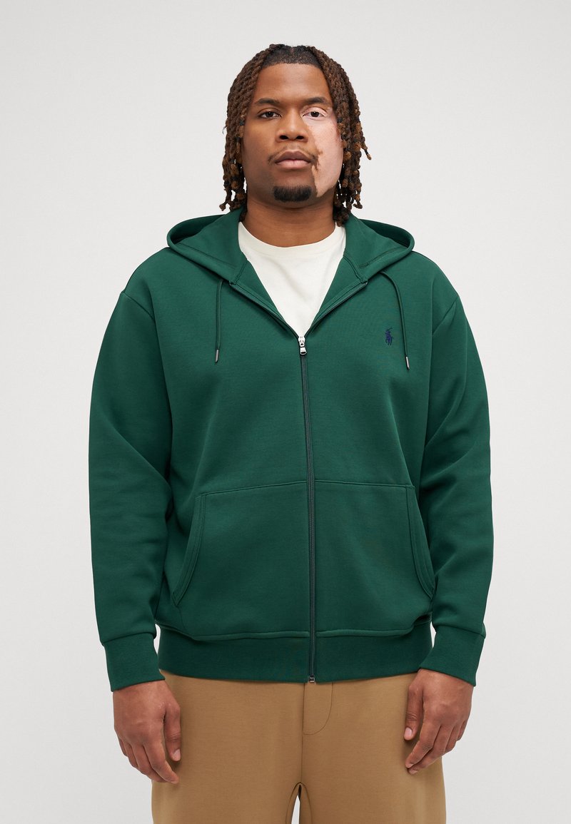 Polo Ralph Lauren Big & Tall DOUBLE-KNIT FULL-ZIP HOODIE - Jaka ar rāvējslēdzēju - vintage pine