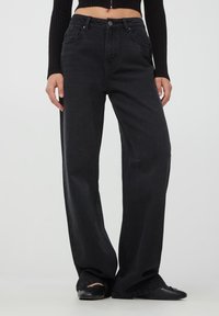 Terranova SCURI WIDE LEG - Jeans a zampa - nero denim