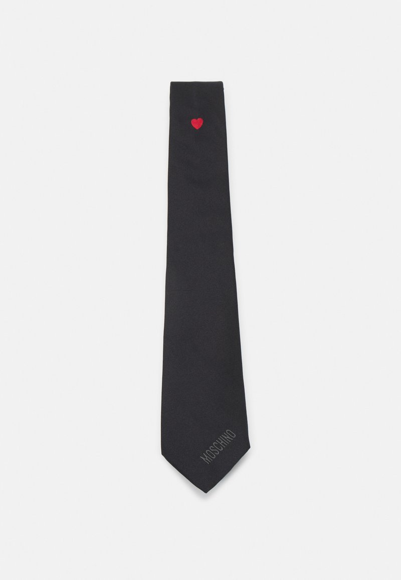 MOSCHINO - TIE UNISEX - Tie - black, Enlarge