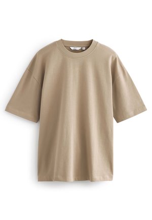 RELAXED FIT HEAVYWEIGHT OVERSIZED - Tricou basic - stone natural