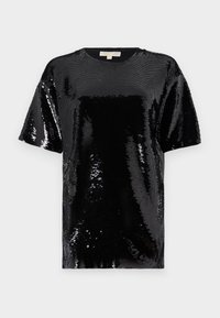 OVRSIZE TUNIC TEE - Print T-shirt - black