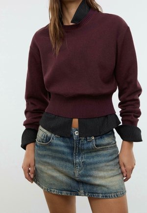 Stradivarius, Pullover - dark red