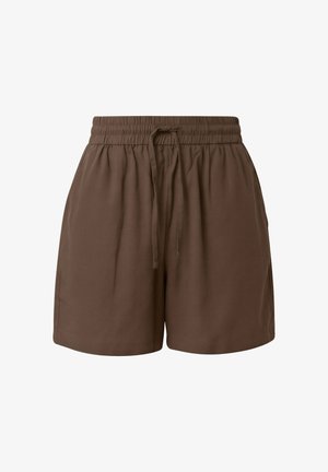 QS, HOSE - Shorts - dunkelbraun