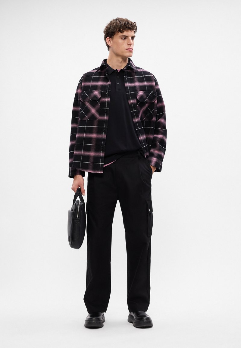 HUGO EBOLT Camicia dark pink/fuxia