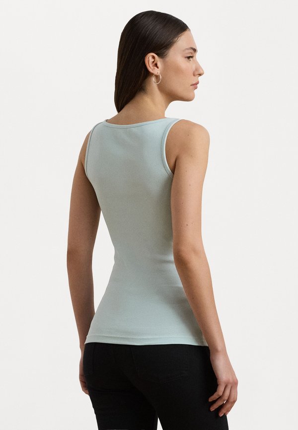 KELLY STRETCH COTTON TANK TOP - Top - aqua pearl3
