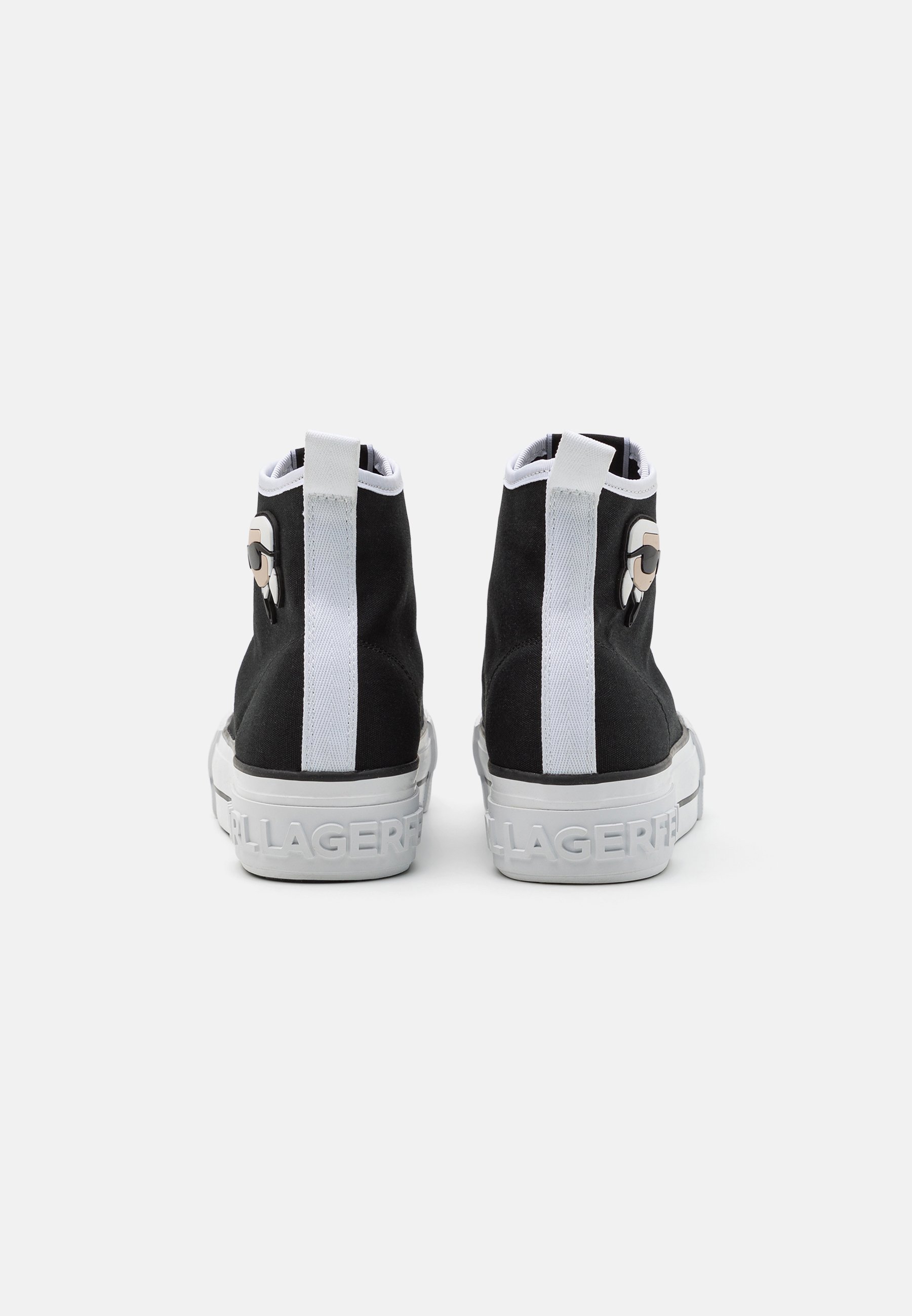 Latte KARL LAGERFELD KAMPUS MAX PATCH LACE - Sneakers high - black