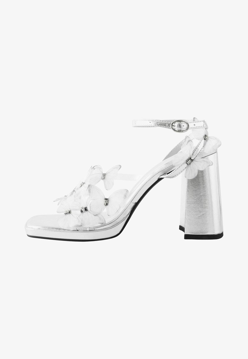 Next FOREVER COMFORT - Kõrge kontsaga sandaalid - silver