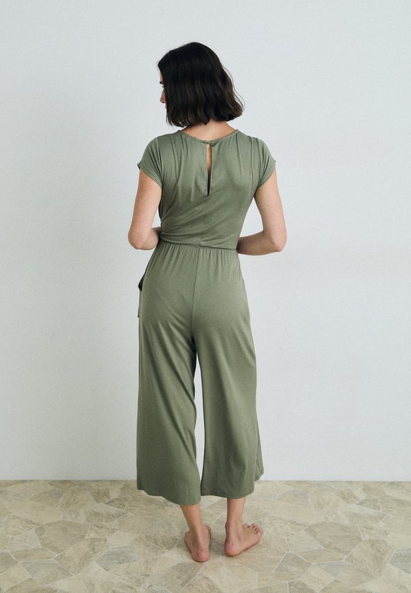 OVERALL CULOTTE FRONT TWIST - Beach accessory - khaki4