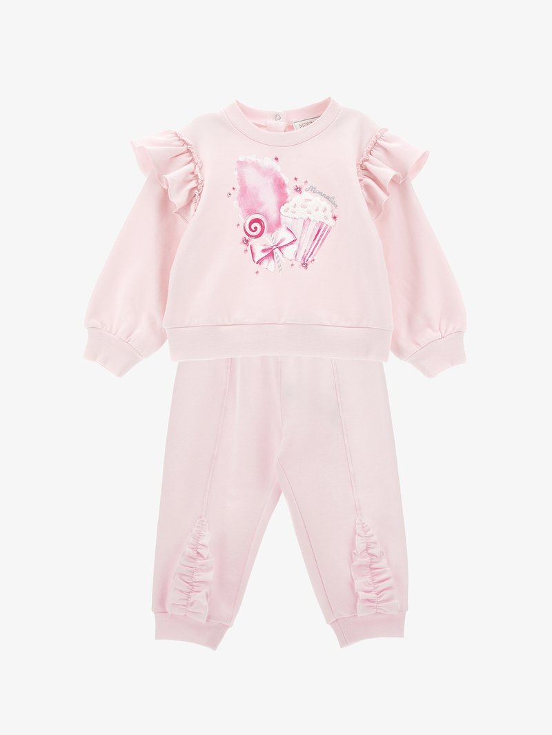 Monnalisa COMPLETO FELPA PANTALON - Verryttelypuku - rosa fairytale