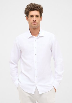 LINEN SHIRT - SLIM FIT - Zakelijk overhemd - weiß