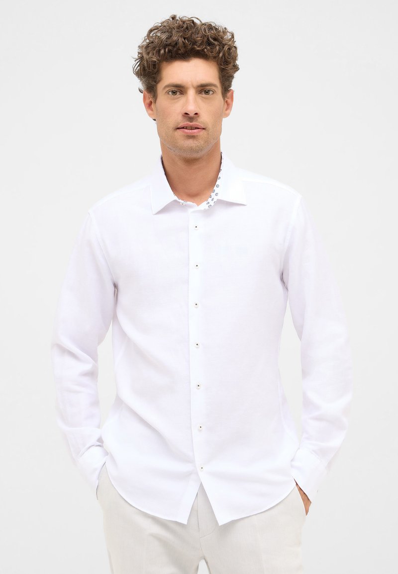 Eterna LINEN SHIRT - SLIM FIT - Business skjorter - weiß