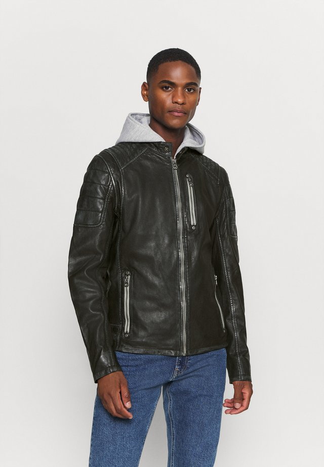 HALOW - Skinnjakke - black
