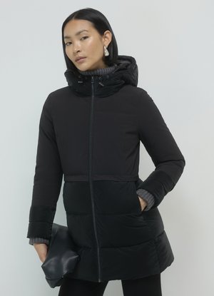 Calliope CON CAPPUCCIO  - Manteau d'hiver - nero
