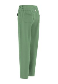 Grønne bukser med elastisk talje lavet af blødt stof. Har en afslappet pasform, en baglomme og minimal syningsdetalje.