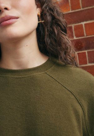 Next REGULAR FIT - COSY SOFT NEEDLE CREWNECK LONGSLEEVE - Pusa - olive green