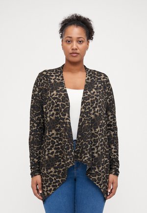 CARBALA LYA DRAPY CARDIGAN - Kardigán - black