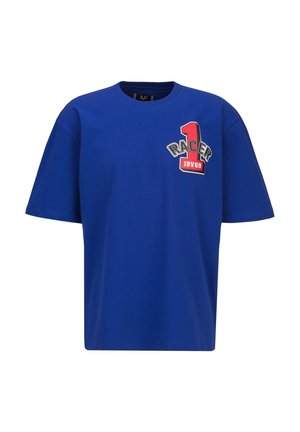 OVERSIZED TAMARO RACING - T-shirt print - azzurro